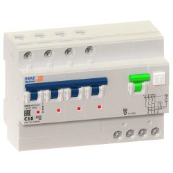 Выключатель автоматический дифференциального тока 4п C 25А 30мА тип A 4.5кА АД14-42 УХЛ4 КЭАЗ